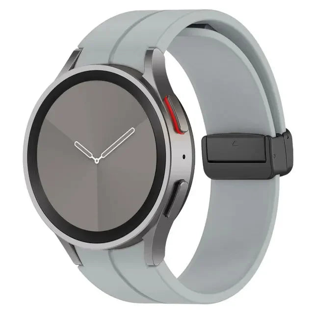 Original Silicone Band for Samsung Galaxy Watch 6 5 4 Classic Strap 47mm 43mm 44mm 40mm Magnetic Buckle Galaxy Watch 5 Pro 45mm
