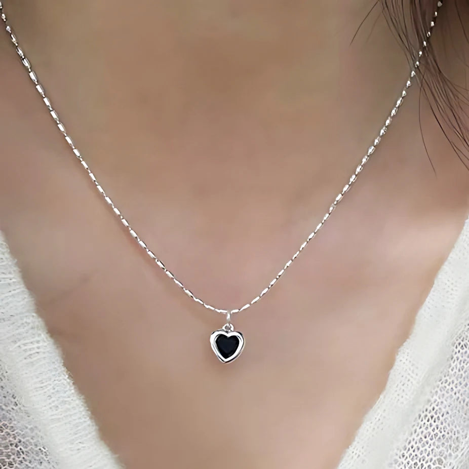 S925 Sterling Silver Necklaces For Women Simple Chain Fashion Minimalist Pendant Necklaces Adjustbale Necklace Birthday Gift