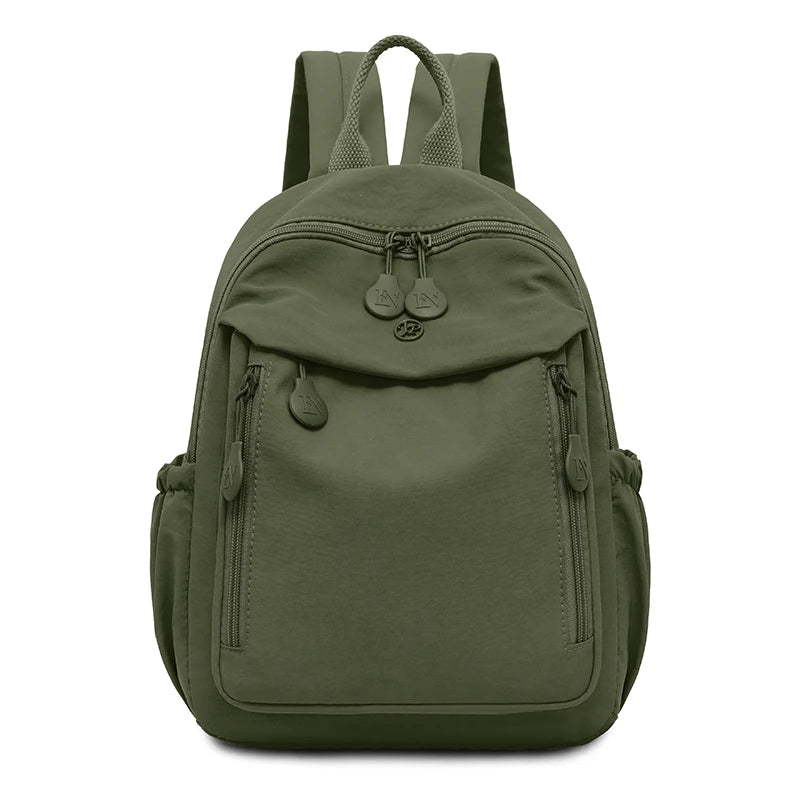 Women Multi-Color Lightweight Casual Backpack Trendy Daypack Shoulder Bag Schoolbag for Everyday Commute Travel Essential Purse