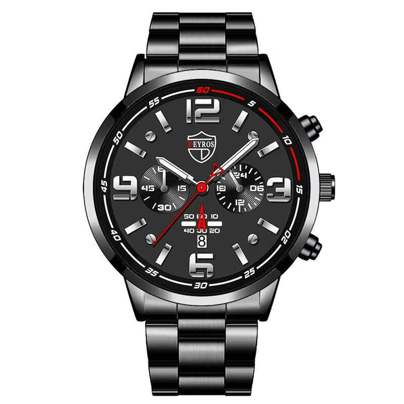 2023 Luxury Fashion Mens Calendar Watches Men Business Watch Male Quartz Wrist Watch Luminous Clock Reloj Hombre