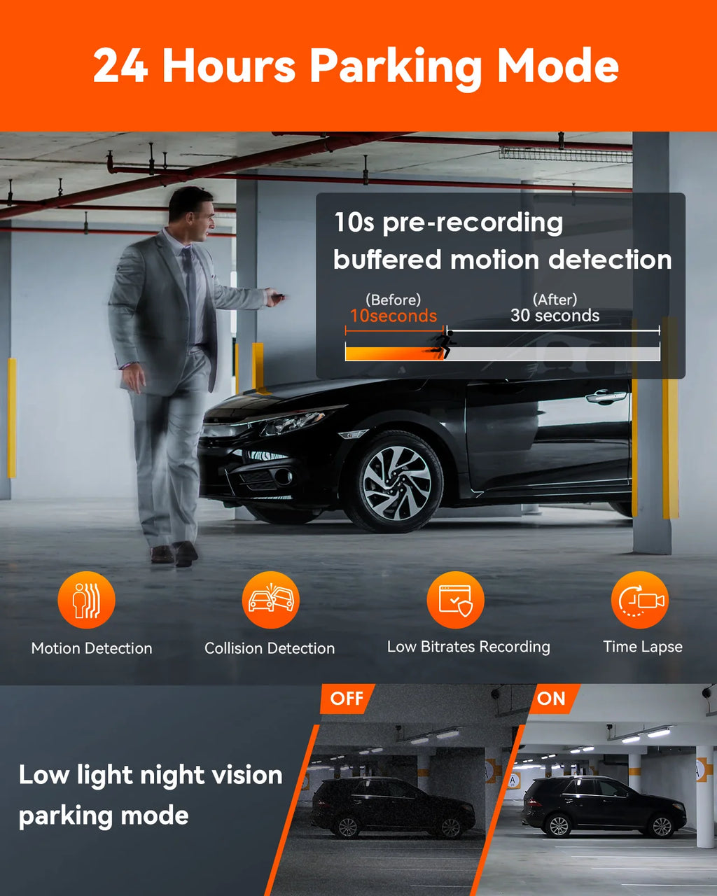 Vantrue N5 DashCam 4 Channel WiFi 360° All Sides 2.7K+1080P*3 GPS Tracking  Smart Voice Control Rotatable Camera Car accessories