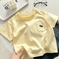 Children's Soft Cotton T-shirt Cotton Boys Summer Baby Boys and Girls New Clothing Girls Loose Casual Blouse Half-sleeved