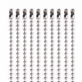 10pcs/lot 2.4mm Stainless Steel Ball Chain Men Necklace Bracelet Keychain Trinket Dog Tag Jewelry Accessories 15cm-75cm