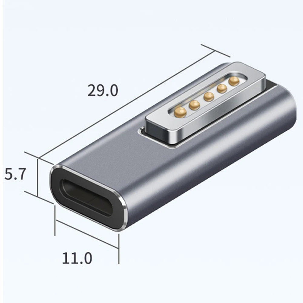 Type C Magnetic USB PD Adapter Connector For Type-C Female to Magnetic 2 USB C Female Magnet Plug Converter for MacBook Air/Pro