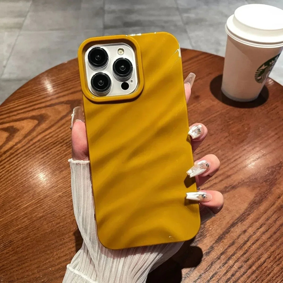 Soft Candy Wavy Pattern Phone Case For iPhone 18 17 16 11 12 13 14 15 Pro Max Xs Max XR 7 8 Plus 17Air Shockproof Bumper Cover