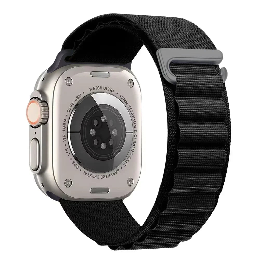 Alpine Loop Strap For Apple Watch Ultra 3 2 1 Band 49mm 11 10 9 8 7 45mm 41mm 42mm 46mm Nylon Bracelet iWatch 6 5 4 3 SE3 2 Belt