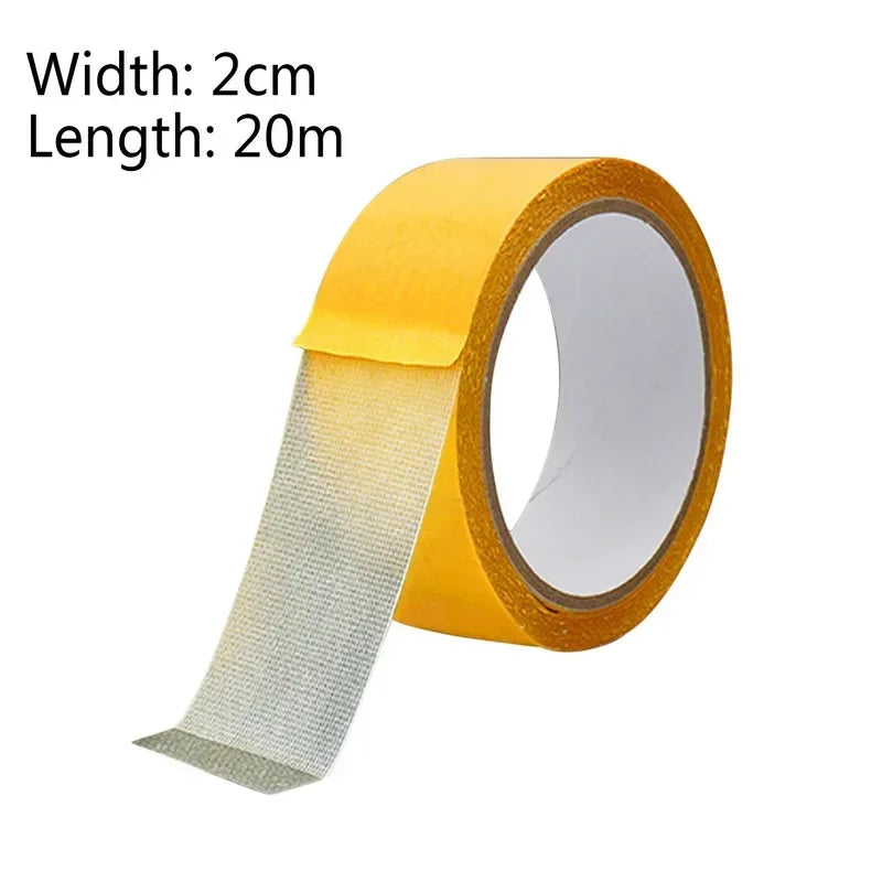 5/10/20m Strong Fixation Double Sided Tape Heavy Duty Translucent Mesh Waterproof Traceless Powerful Grid Carpet Adhesive Tape