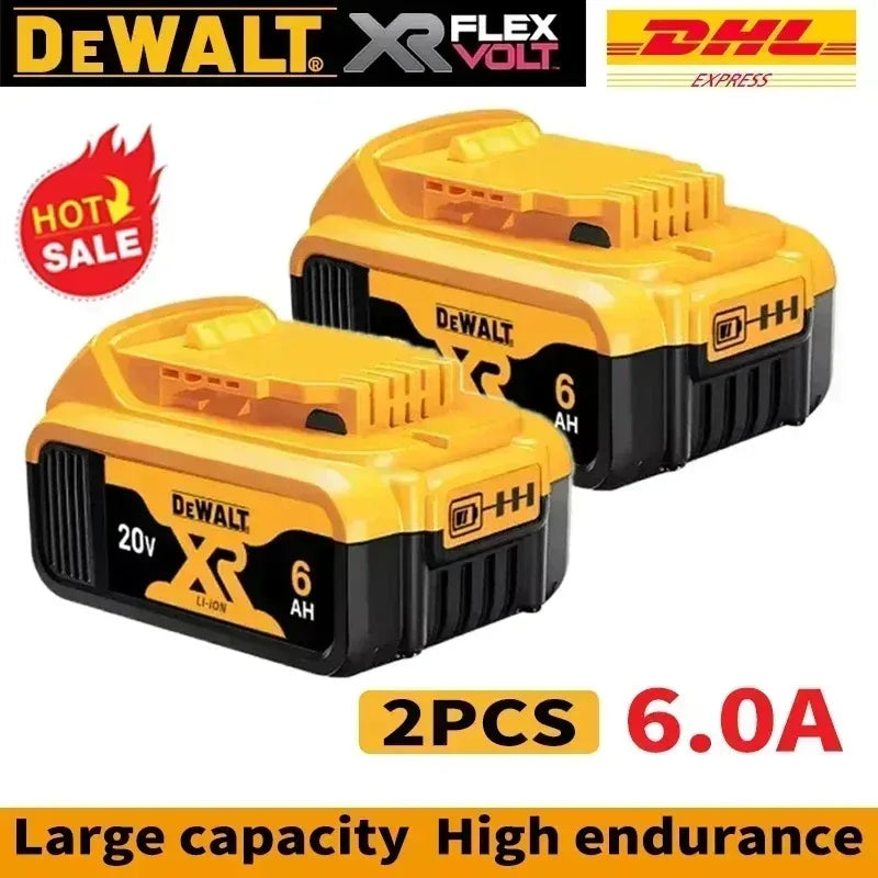 Original for DEWALT 20V/60V battery DCB606 DCB609 DCB182 DCB205 DCB206 DCB209 power tool 18V battery 6Ah 9Ah battery.