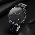 Fashion Men Business Watches Roma Dial Date Calendar Quartz Watch Reloj Hombre（Without Box）