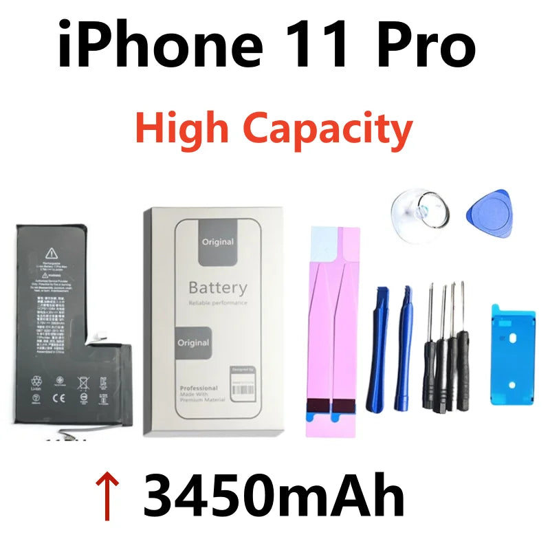 Xilecaly Battery For iPhone 14 Pro Max 11 Pro 12 13 Mini Pro Max Original Real High Capacity Replacement Bateria Warranty 1 Year