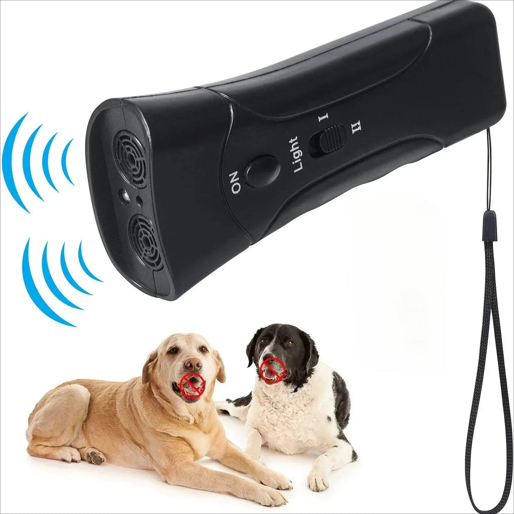 Ultrasonic Anti Barking Pet Dog Repeller Stop Bark Training Device LED Without Battery