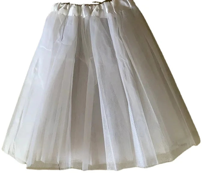 Girl Elastic Ballet Dancewear Tutus Mini Skirt For Birthday Party Dance 3 Layer Tulle Tutu Skirt for Kids Princess 2-8Y Girls