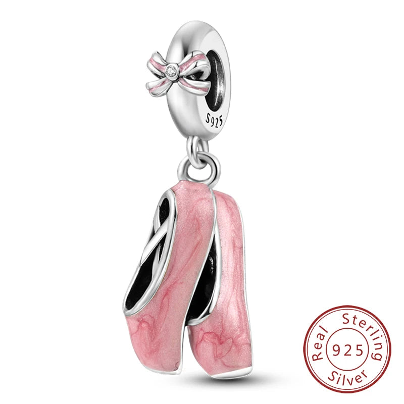 Hot Sale Charm Bead Pendant 925 Sterling Silver Firefly Love Heart Cats Dogs Sunflower Charm for Bracelet Women DIY Jewelry Gift