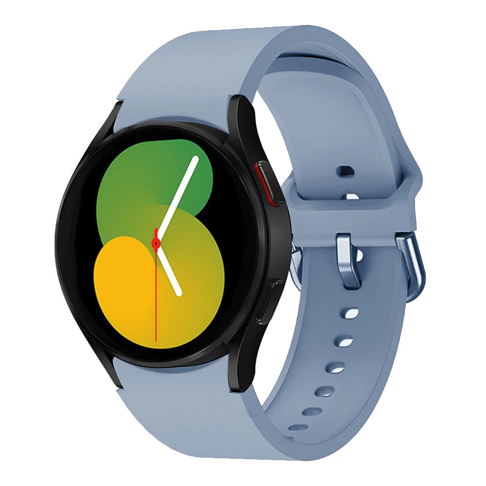 official Silicone Strap For Samsung Galaxy Watch 5 4 44mm 40mm/4Classic 46 42mm Wrist 20mm Bracelet Galaxy Watch 5 Pro 45mm Band