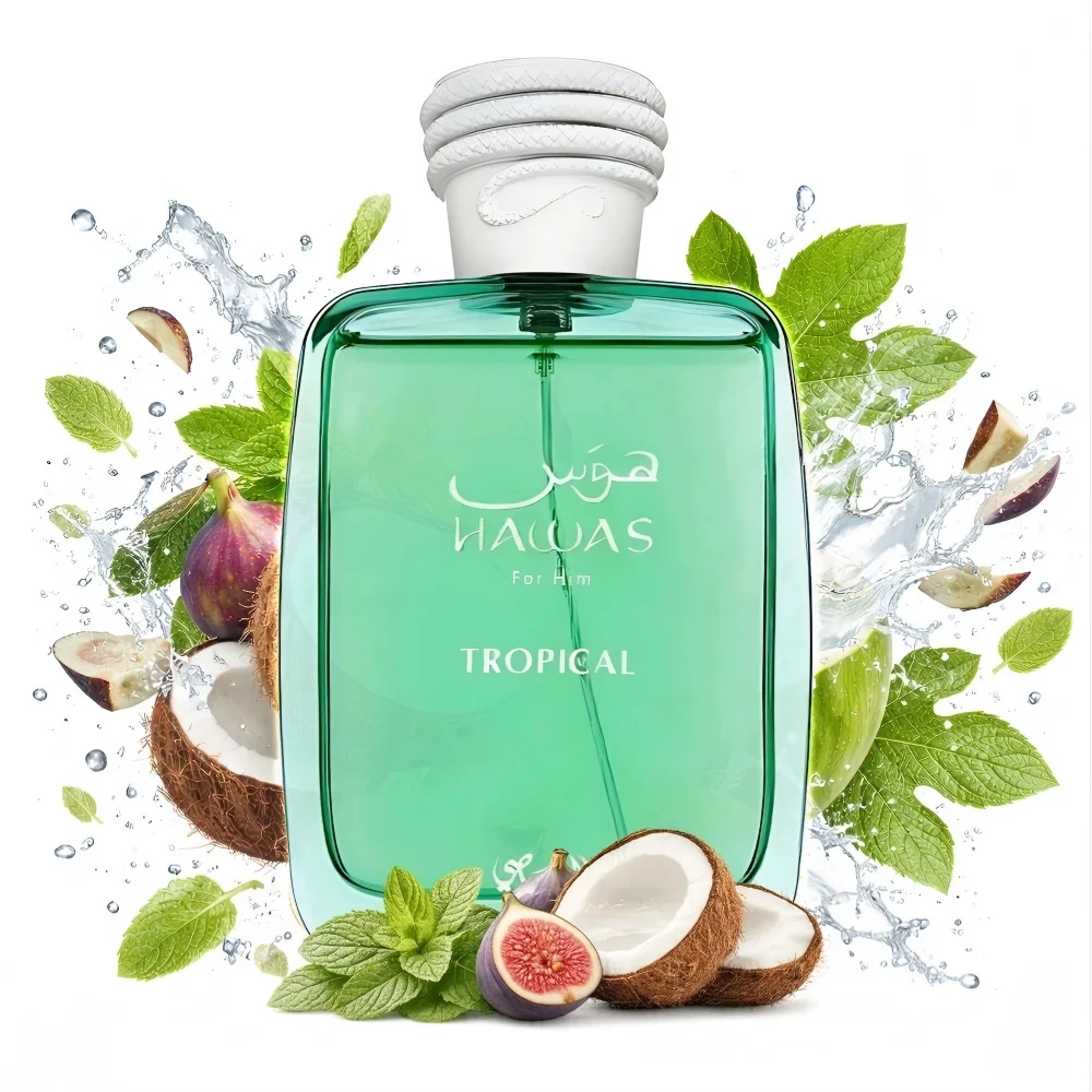 Hawas Tropical Eau De Parfum Spray for Men, 100ml