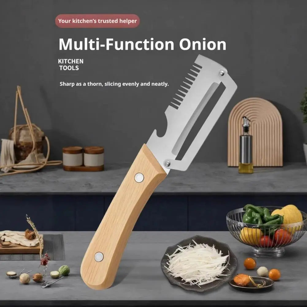 Stainless Steel Fruit Peeler Wooden Handle Paring Knife Planer Sugarcane Household Thick Fruits Vegetables Scraping Tools