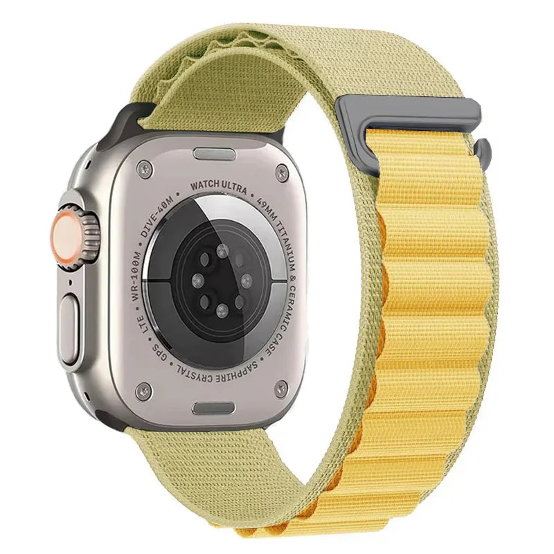 Alpine Loop Strap For Apple Watch Ultra 3 2 1 Band 49mm 11 10 9 8 7 45mm 41mm 42mm 46mm Nylon Bracelet iWatch 6 5 4 3 SE3 2 Belt