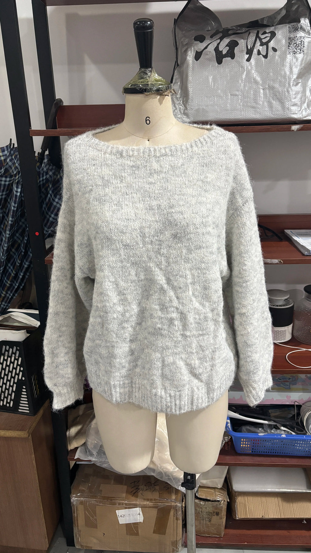 Fashion Marled Knitted Cardigan O-neck Single Breasted Long Sleeves Loose Sweater Women Casual Fashion Commute Autumn Sweaters