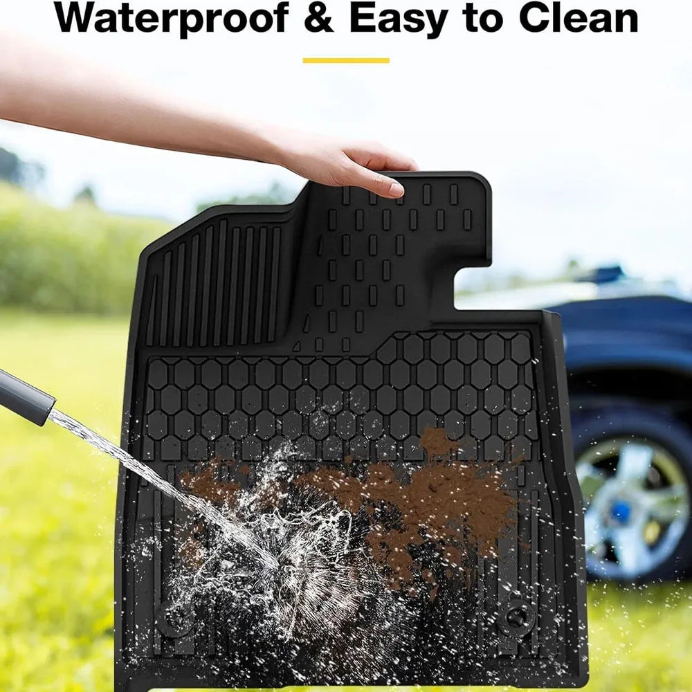 1Set New Quality Car Floor Mats Liners Set For 2021-2023 Toyota Sienna 8 Seat All Weather Waterproof Non-slip TPE Rubber Heavy Duty Floor Liner Car Accessories