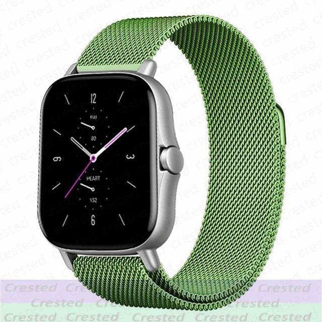 20mm/22mm Milanese band For Amazfit GTS/4/2/3/GTS2 Mini/GTR 47mm/GTR2/4/3/Pro stratos Metal Watch Bracelet Amazfit bip 5 6 strap
