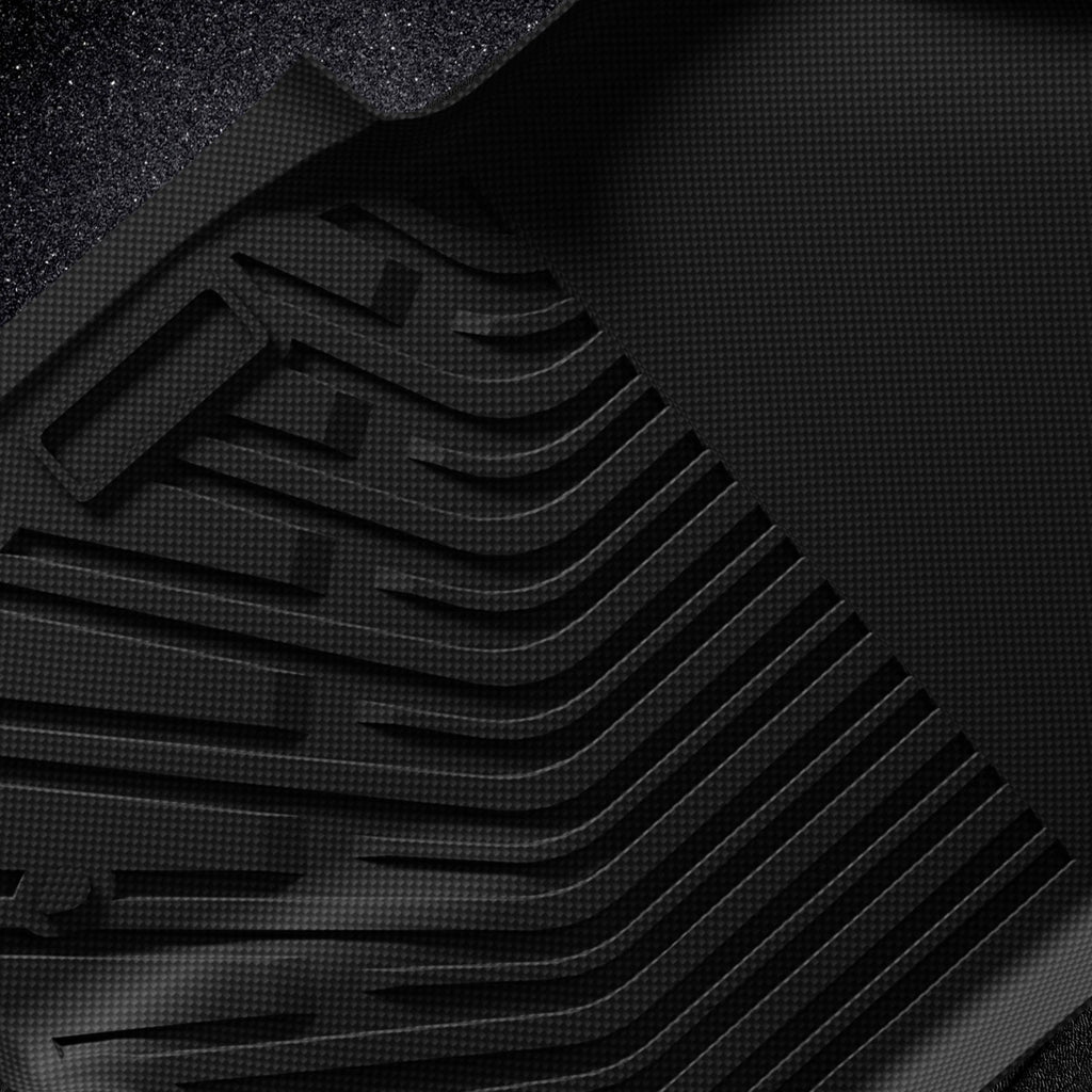 3Pcs Set Car Floor Mats Compatible for Ram 1500 2009-2018 All Weather Automotive Floor Mats Waterproof Car Mats Accessories