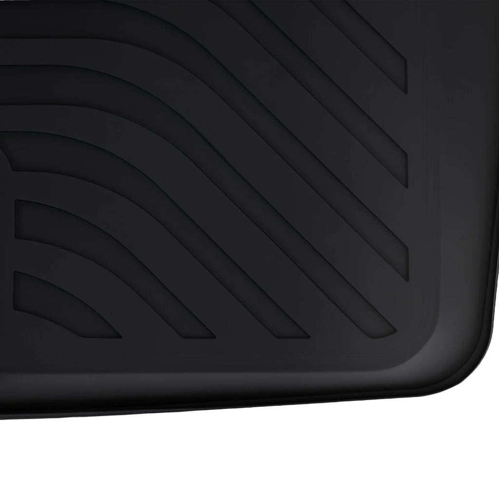 Black Carpet Floor Mats for Tesla 3 2017-2023 TPE Waterproof Car Carpet