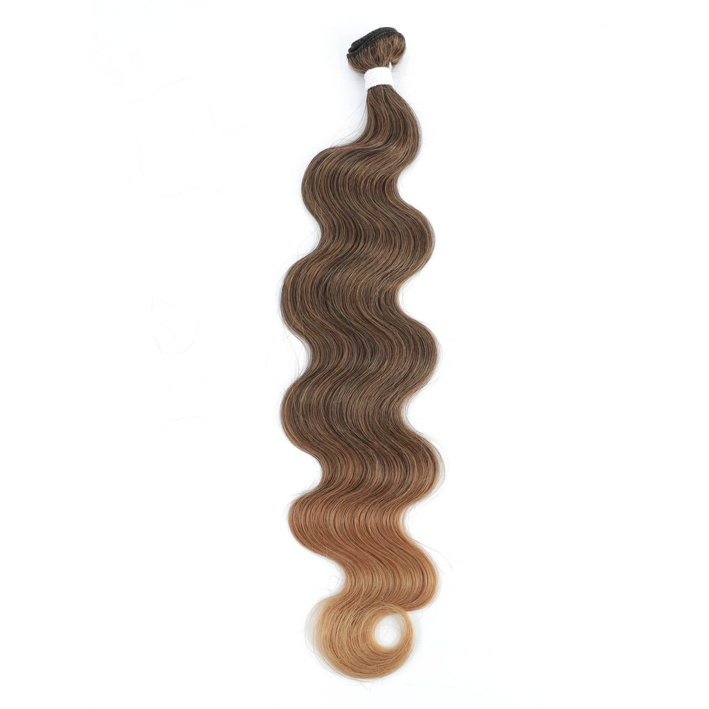 Colorful Body Wave Hair Bundles 613 Piano Blonde Natural Synthetic Hair Extensions Ombre Thick Ponytail Loose Deep Hair Weaving