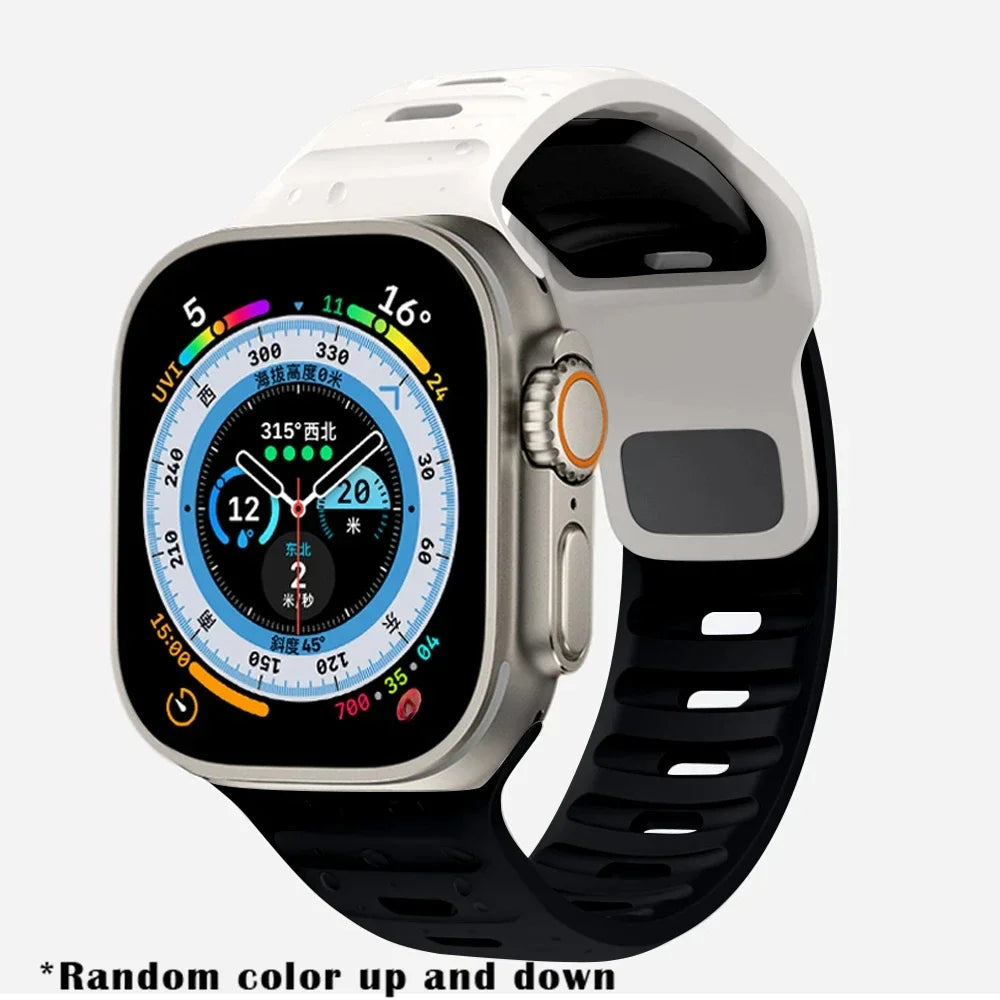 Soft Silicone Strap For Apple Watch 8 7 3 5 6 SE 4 Ultra 2 49mm for iWatch 45mm 41mm 44mm 40mm 42mm 38 Luminous Bracelet correa