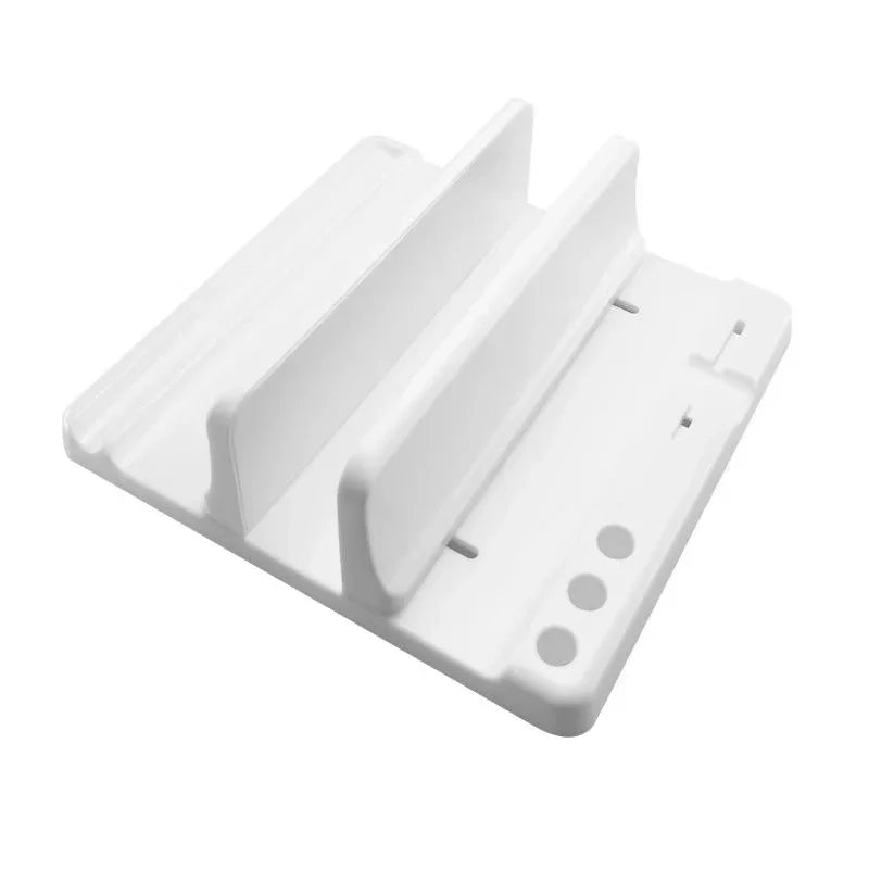 4 in 1 Vertical Laptop Stand Adjustable Width Space Saving Desktop Notebook Holder – Universal Vertical Dock for MacBook Surface