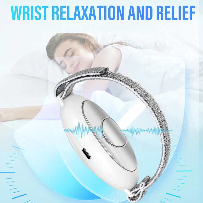 1 Set Handheld 2 Modes 20 Levels EMS Sleep Aid Relaxation Treatment Microcurrent Pulse Hypnosis Device Suitable Insomnia Anxiety