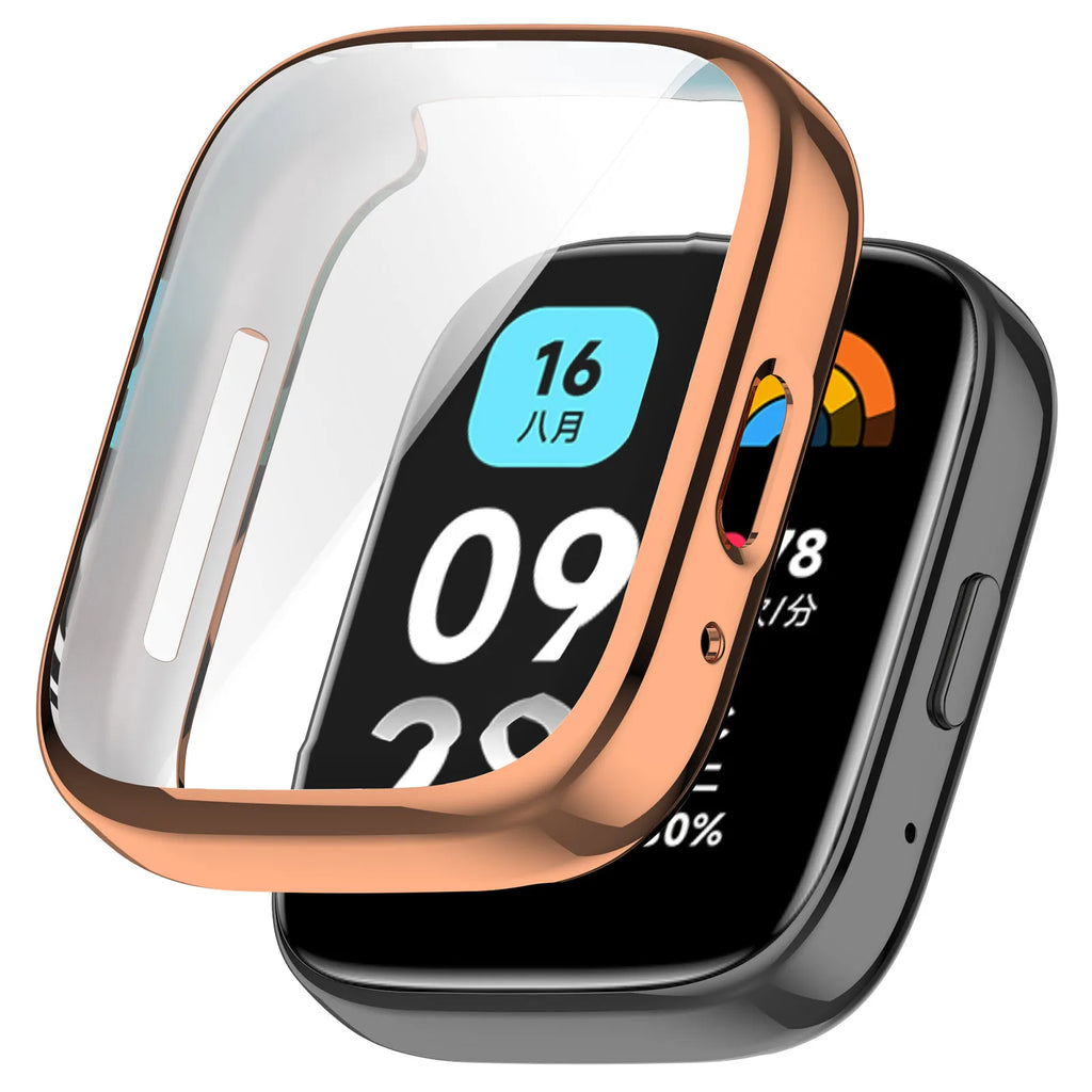 Soft Silicone Strap for Redmi Watch 3 Active Strap Accessories Smart Replacement Watchband and Screen Protector Case Wristband
