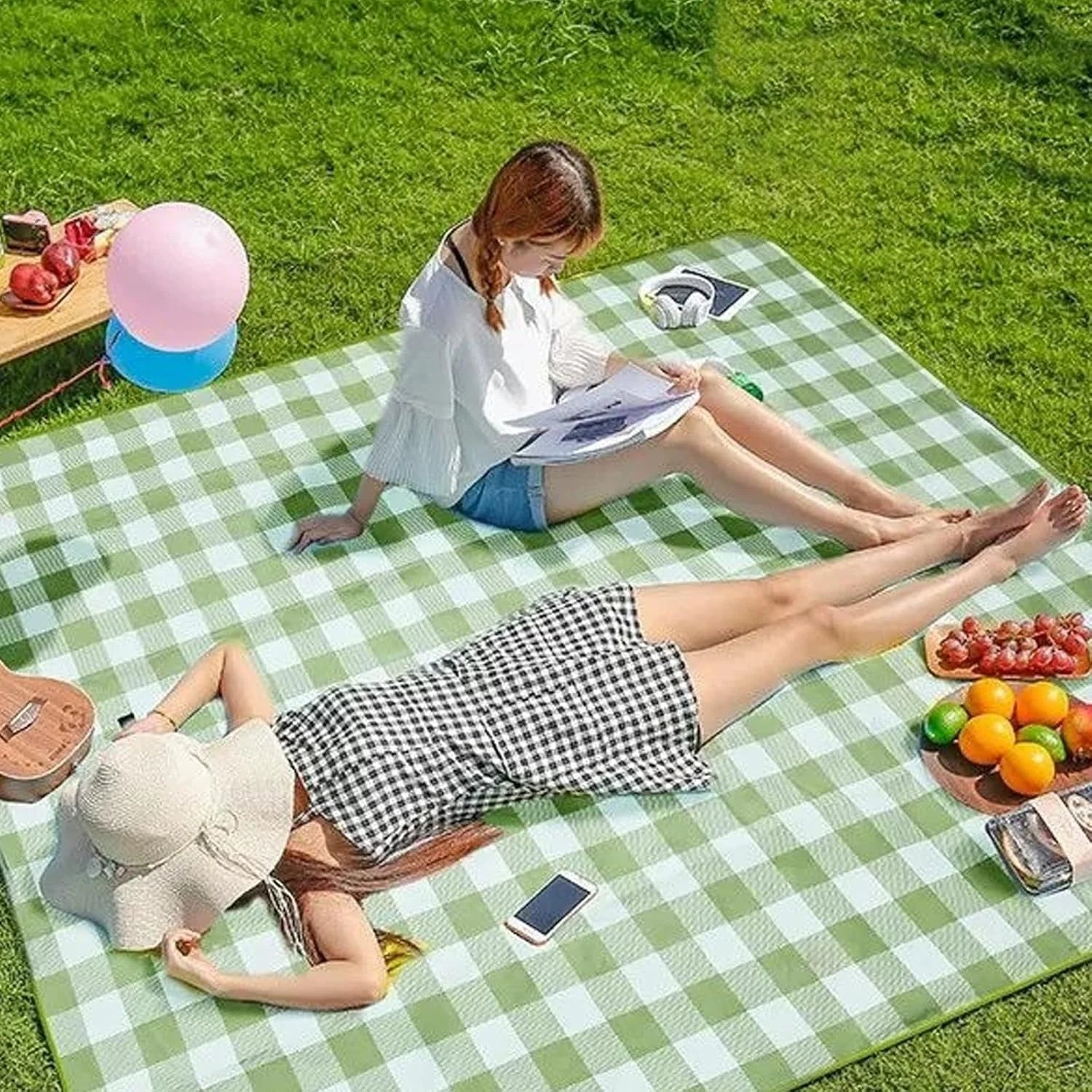 Portable Foldable Picnic Mat Waterproof Thick Outdoor Camping Moisture Proof Grass Ground Blanket for Beach Park
