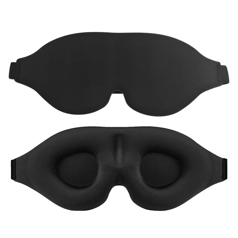 3D Eye Mask, Comfortable & Breathable Sleep Mask with Nose Pad, Adjustable Size Eye Cover for Sleeping, Travel & Nap, Blackout