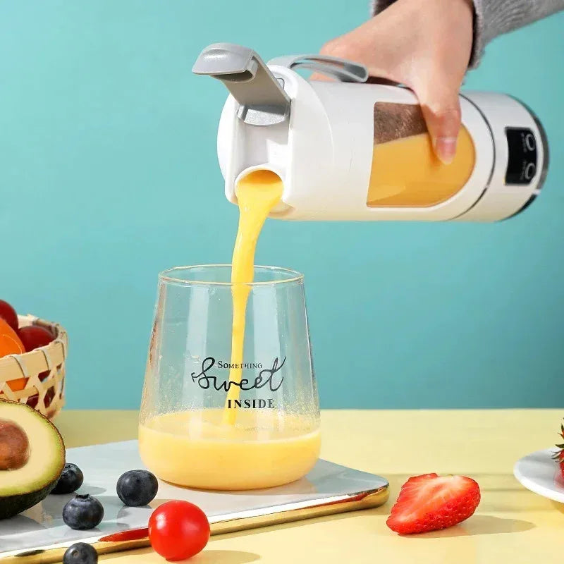 Blender Juicer Portable Electric Juicer 450ml 8 Blades Travel Juicer Machine Chargeable Shakes Smoothie Blenders Fresh Juice Cup