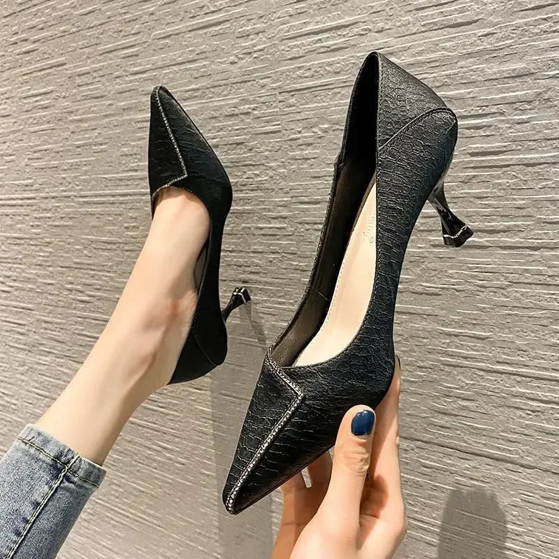 Cresfimix Sapatos Femininas Women Cute Light Weight Spring Slip on Office Pumps Lady Classic Sexy Shoes Zapatos De Mujer A1149