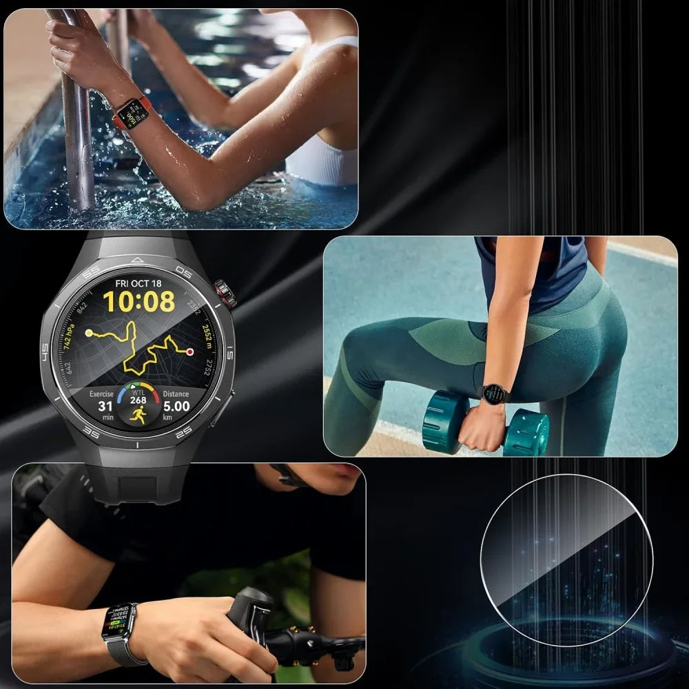 1-5pcs Tempered Glass for Huawei Watch GT5 41mm 46mm Anti-Scratch Screen Protector Film for Huawei Watch GT5 Pro 42mm/46mm