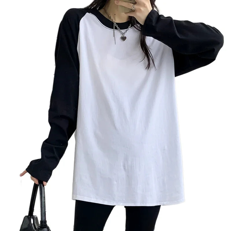 2025 Autumn Long Sleeve O-neck Postpartum Women Nursing T-shirt Maternity Breastfeeding Top Pregnancy Lactation Tees 7 Colors