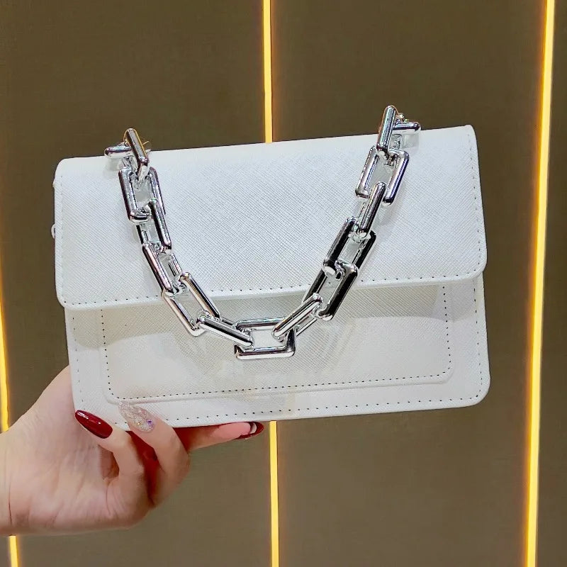 New Evening Women's Bags Luxury Brand Shiny Leather Dinner Party Women's Handbags Fashionable Women's Shoulder Crossbody Bags