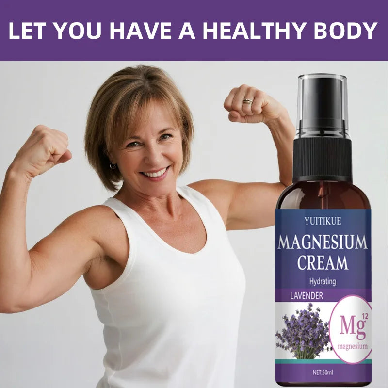 YUITIKUE Magnesium Care Spray 30ml - Joint & Muscle Soothing with Lavender, Fast Absorption, Travel Size for Active Lifestyles