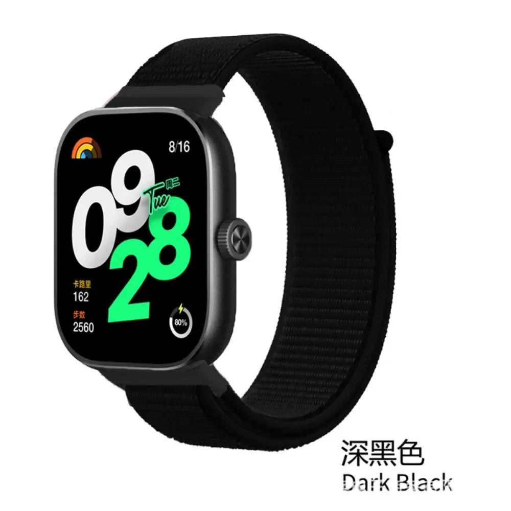Breathable Strap for Xiaomi Redmi Watch 4/5/6 Nylon Replaceable Wristband Smart watch Belt for Mi Band 9/8 Pro Sport Watchband