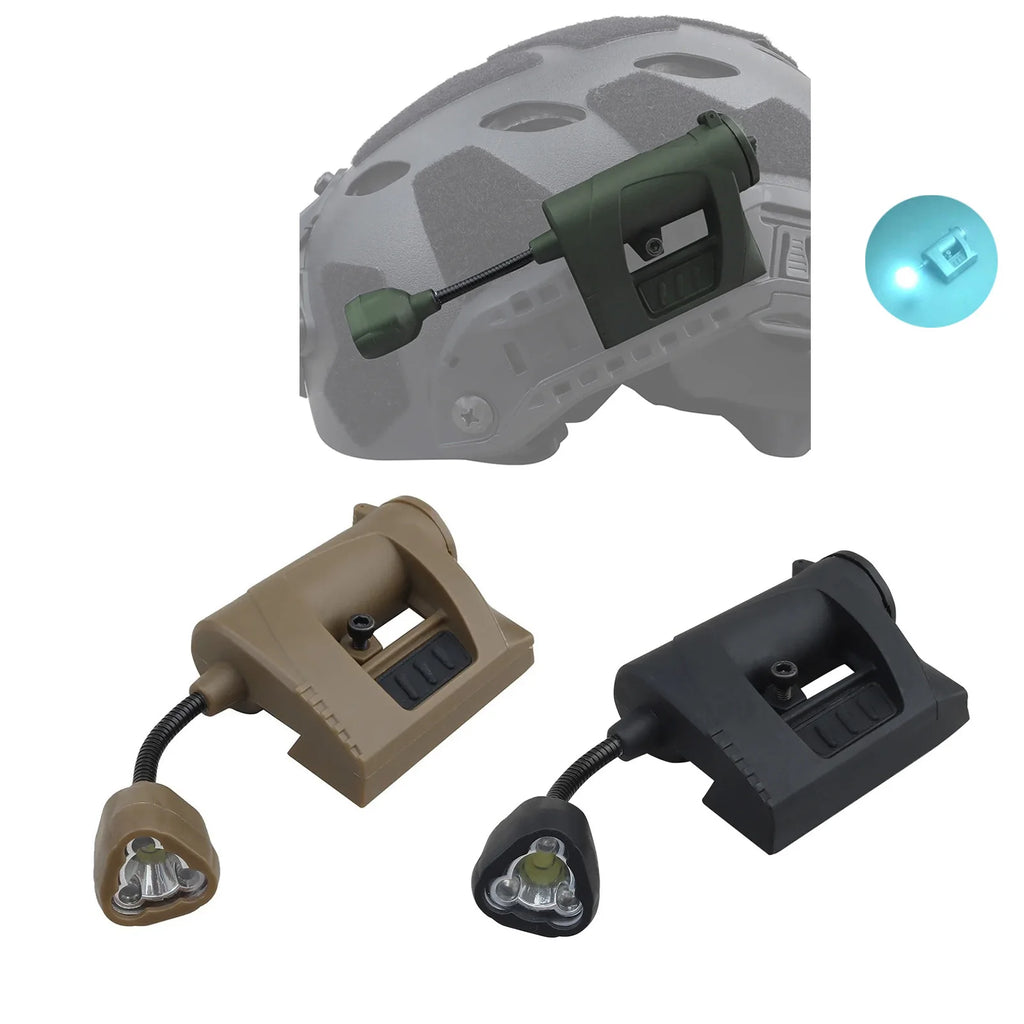 Hot!MPLS Tactical Helmet Light 3 Modes LED Flashlight IR Lamp Outdoor Night Lighting For Hunting Military Cycling Helmet Lamp