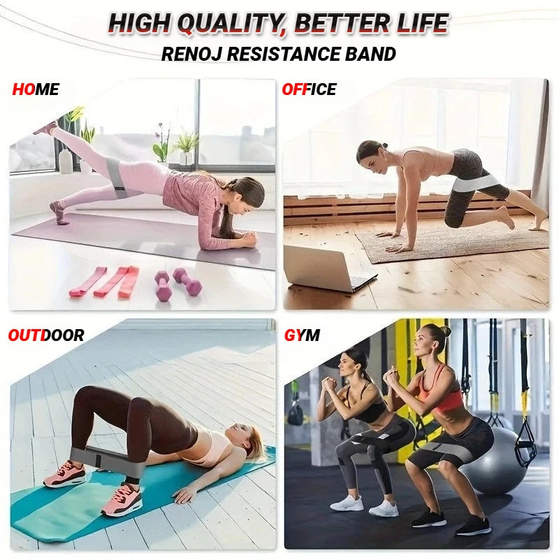 Fabric Resistance Hip Booty Bands Glute Thigh Elastic Workout Squat Circle Stretch Fitness Strips Loops Yoga Gym Equipment