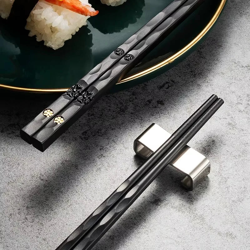 5Pairs High Quality Japanese Non-Slip Chopsticks Korean Home Hotel Restaurant Portable Healthy Food Stick For Sushi Chopsticks