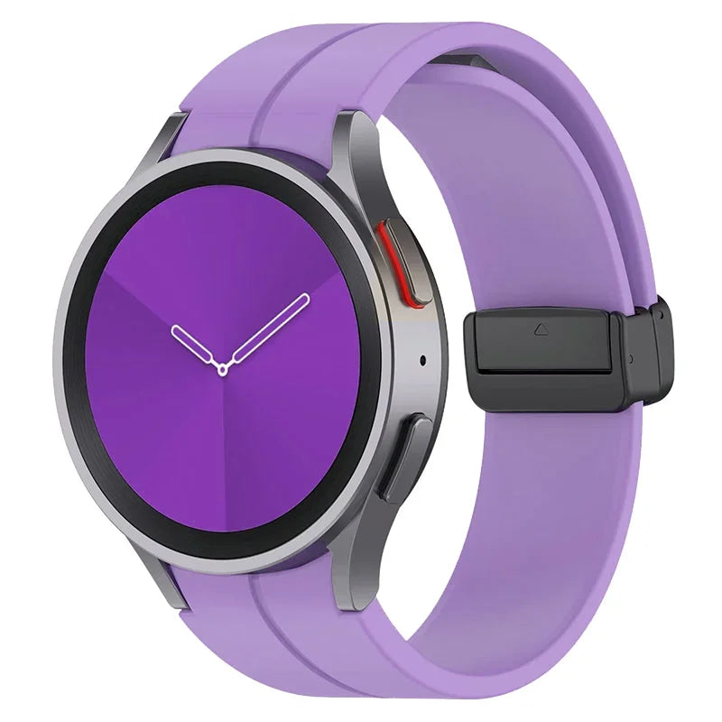 Original Silicone Band for Samsung Watch 7 6 5 4 Classic Strap 47mm 43mm 44mm 40mm Magnetic Buckle For Galaxy Watch 5 Pro 45mm
