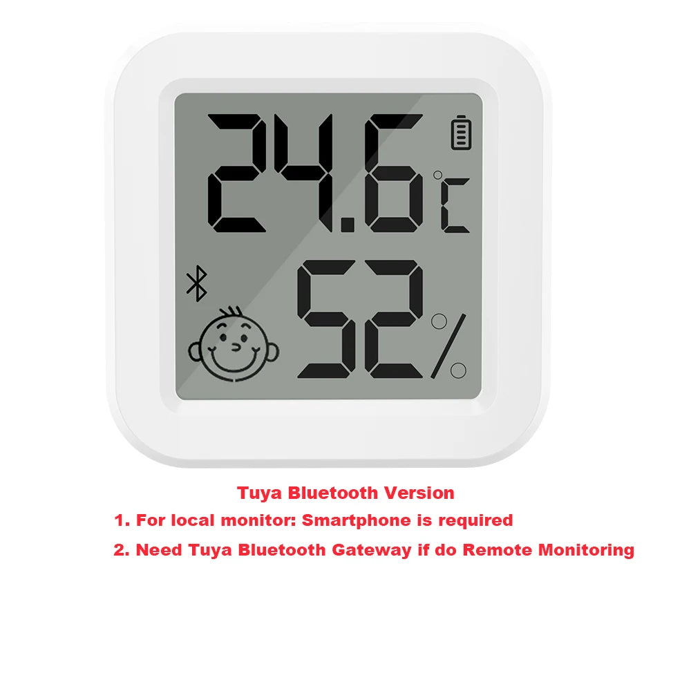 Tuya Bluetooth Gateway Hub or Bluetooth Temperature&Humidity Sensor with APP Remote Control Thermometer Hygrometer Sensor Home