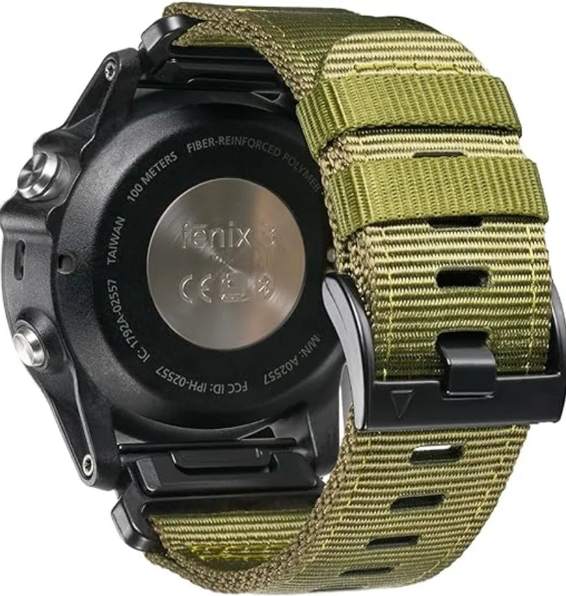 22 26mm Nylon Military strap For GARMIN FENIX7 7X PRO 6 6X Soft wear-resistant strap body For 965 Instinctive replacement strap