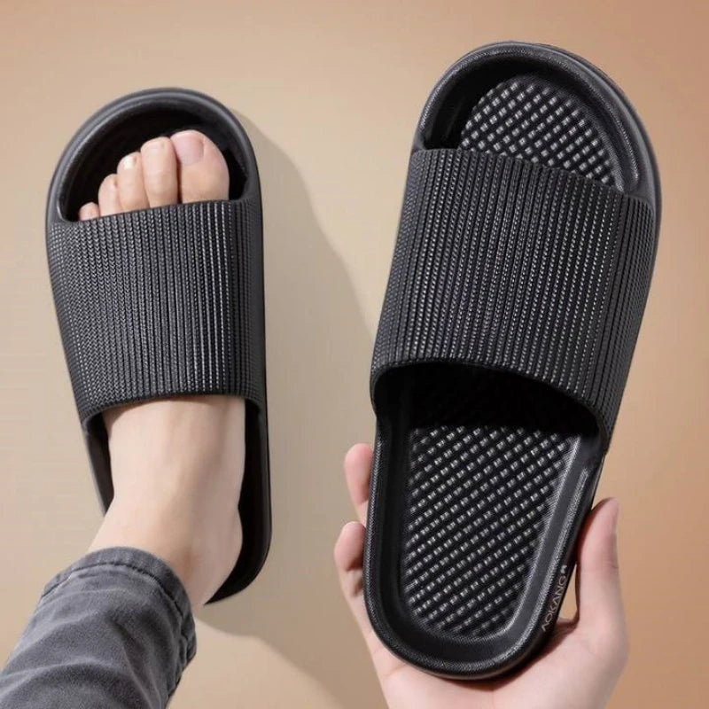 Female home Slippers indoor guest spring summer non-slip silent no smelly feet couple bathroom bath male