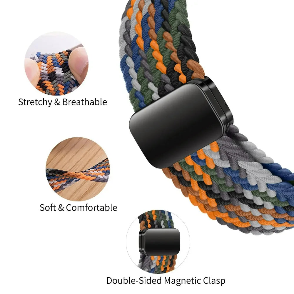 Magnetic Buckle Strap for Huawei Watch Fit 3/4/4 Pro Nylon Loop Bracelet Correa for Huawei Watch Fit 5/Fit 5 Pro Smart Wristband