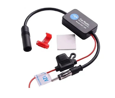 12V Vehicle-Mounted Active Antenna FM Car Radio Antenna Amplifier for Clear Reception