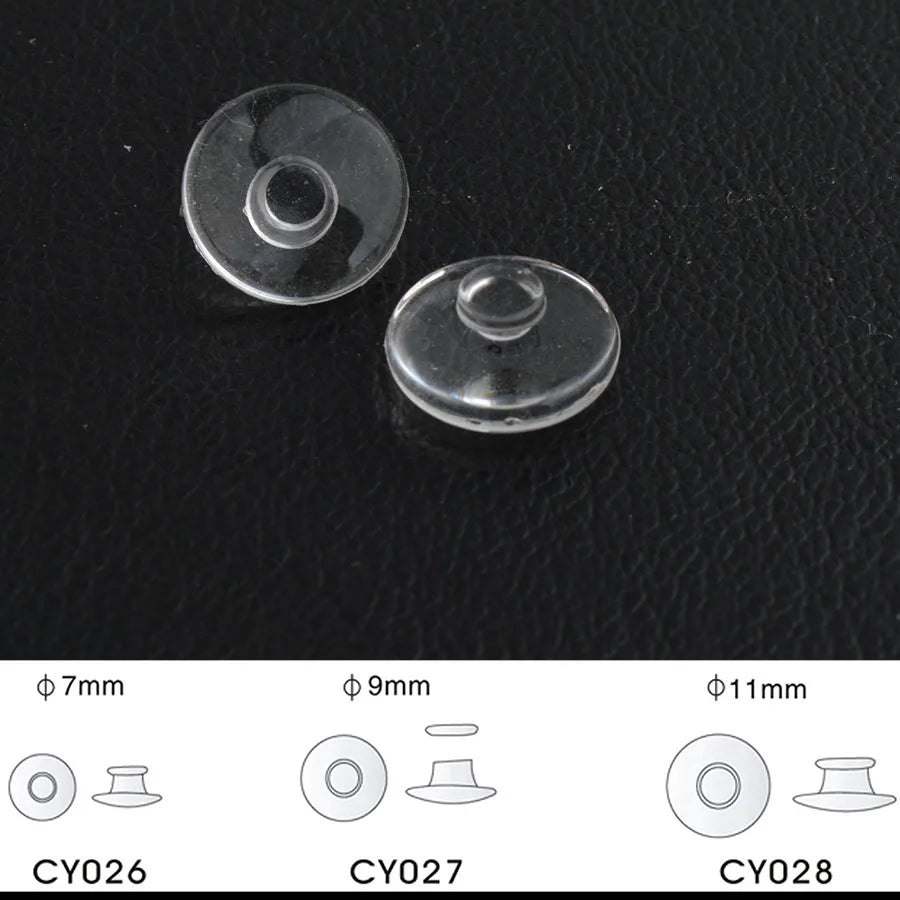 2000pcs Wholesale Eyeglasses Glasses Silicone nose pads various types & sizes eyewear nose pad part oval round